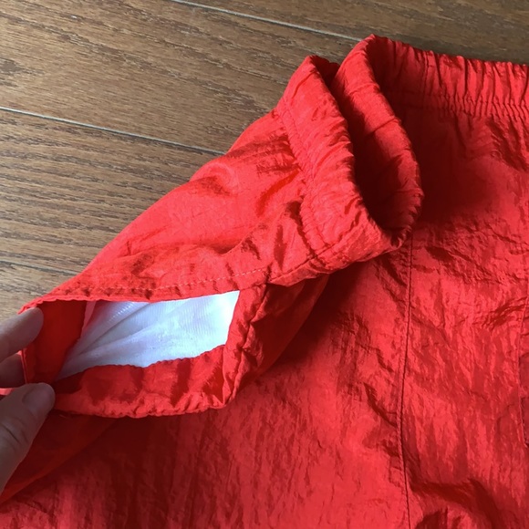 Vintage Sergio Tacchini Red Track Pants Joggers Windbreaker Bottom Zip Size 8 - Picture 10 of 12